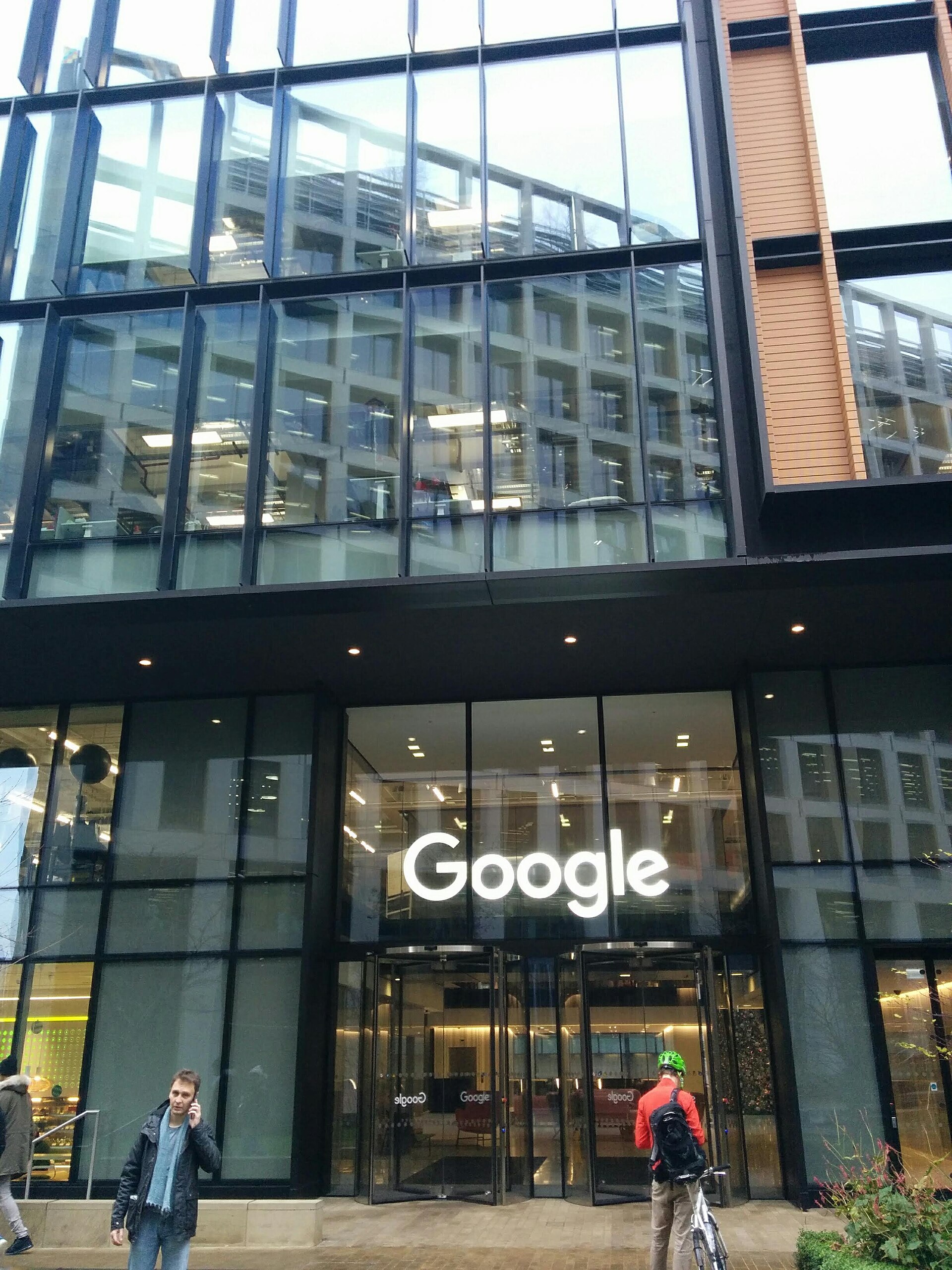 The building at 6 Pancras Square in London where Google and Google DeepMind have offices