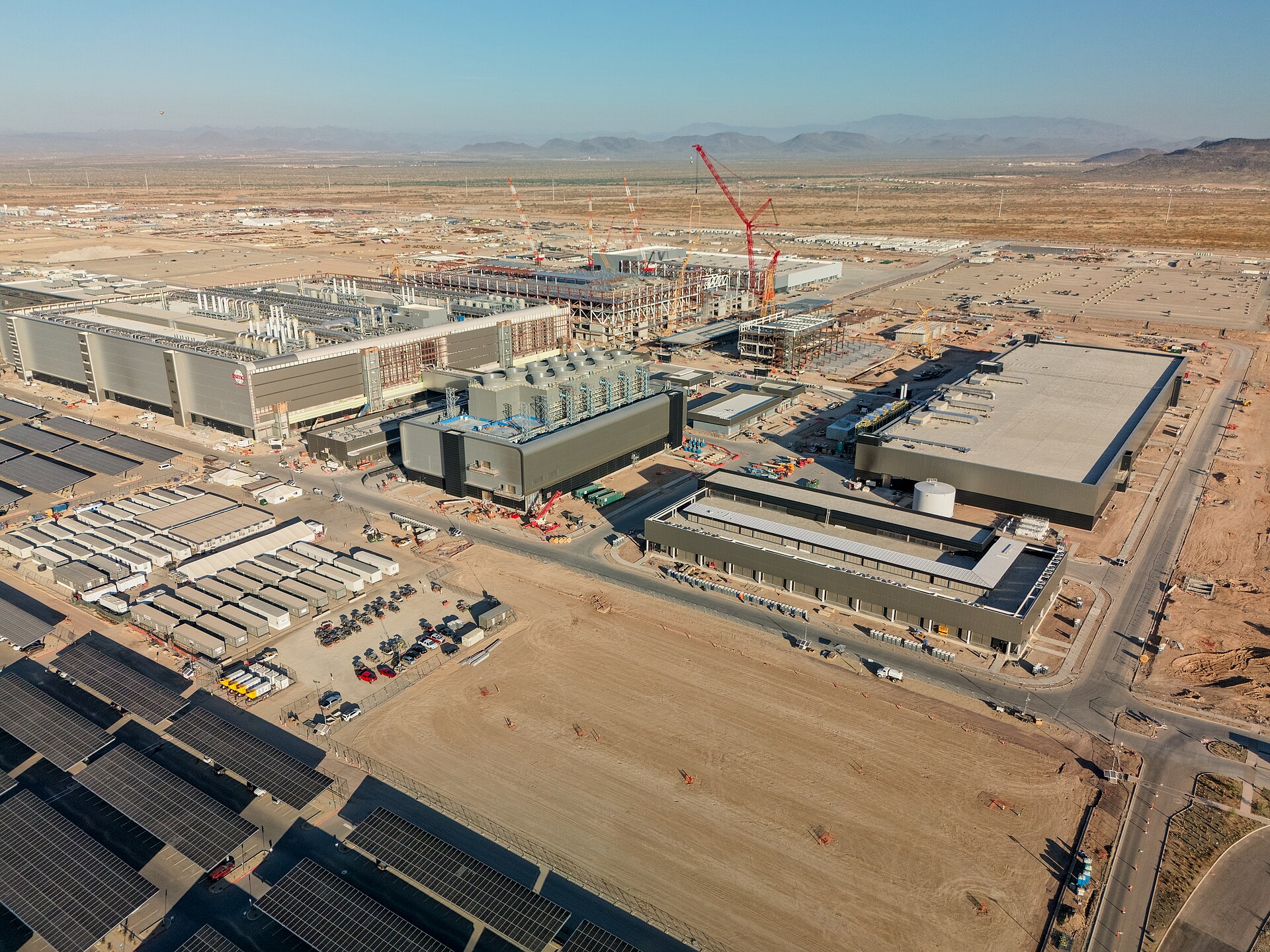 TSMC's Fab 21 under construction in Phoenix, Arizona, in November 2023